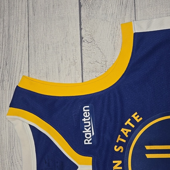 Nike Golden State Warriors Icon Edition Jersey Blue/White/Yellow Size XL NWT - Picture 5 of 11